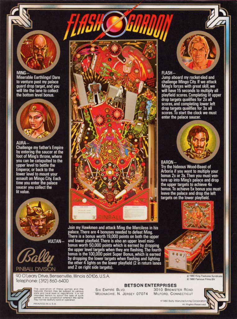 Flash Gordon pinball