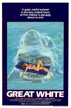 Even the poster is a Jaws rip-off.