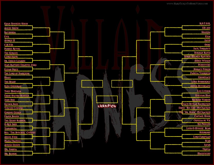 2014 Villain Bracket