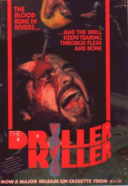 Driller Killer banned VHS cover