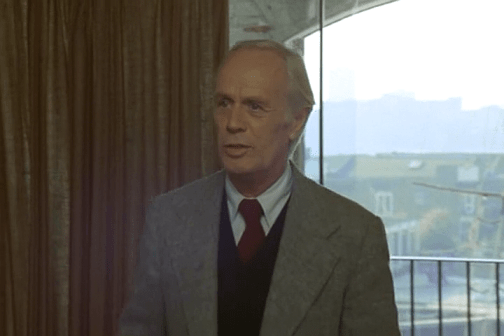 Richard Widmark. Because Peter Cushing was too busy.